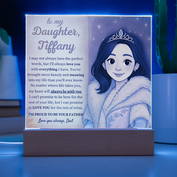 [Personalized] “To My Daughter” Acrylic Keepsake from Dad