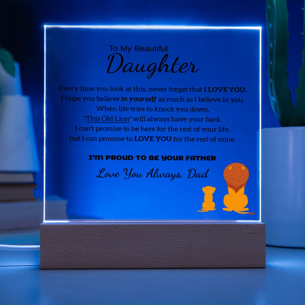 I'm Proud To Be Your Father - Acrylic Plaque