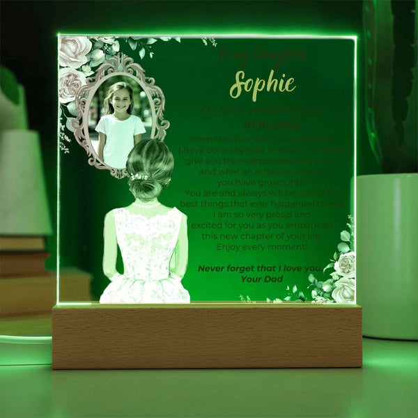 To my Daughter on your Wedding day - What an amazing woman you have grown into  [ Custom Gift ]