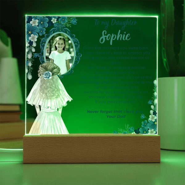 [Only a few left] To my Daughter - What an amazing woman you have grown into [ Acrylic plaque ]