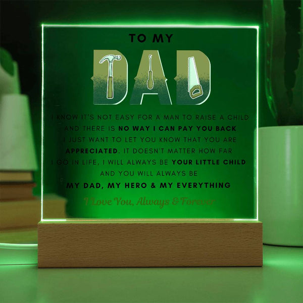 To My Dad, You Are My Everything - Acrylic Plaque