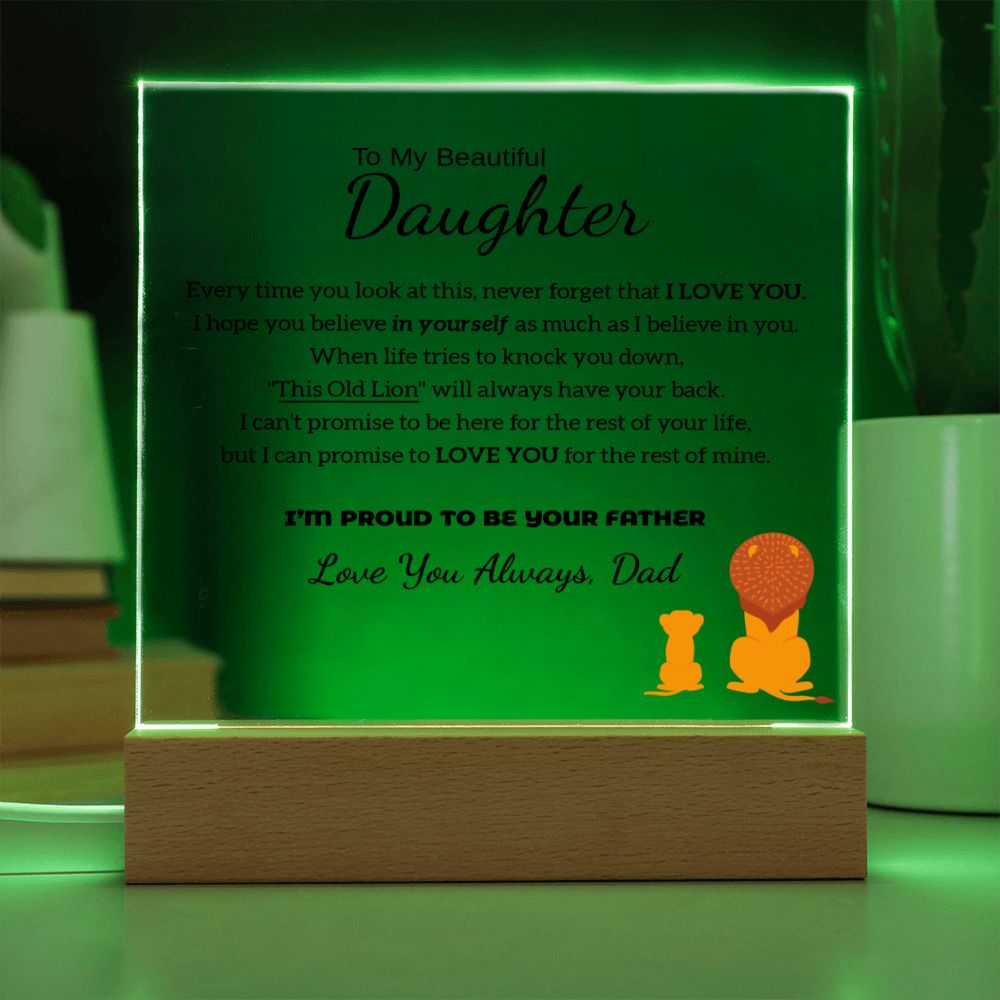 I'm Proud To Be Your Father - Acrylic Plaque