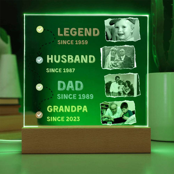 Gift for Him - Father's Day present - Acrylic Plaque