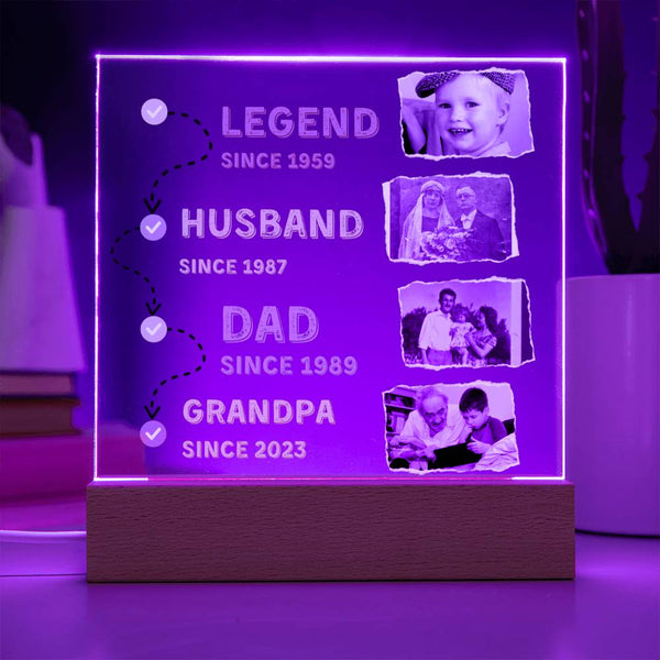 Gift for Him - Father's Day present - Acrylic Plaque