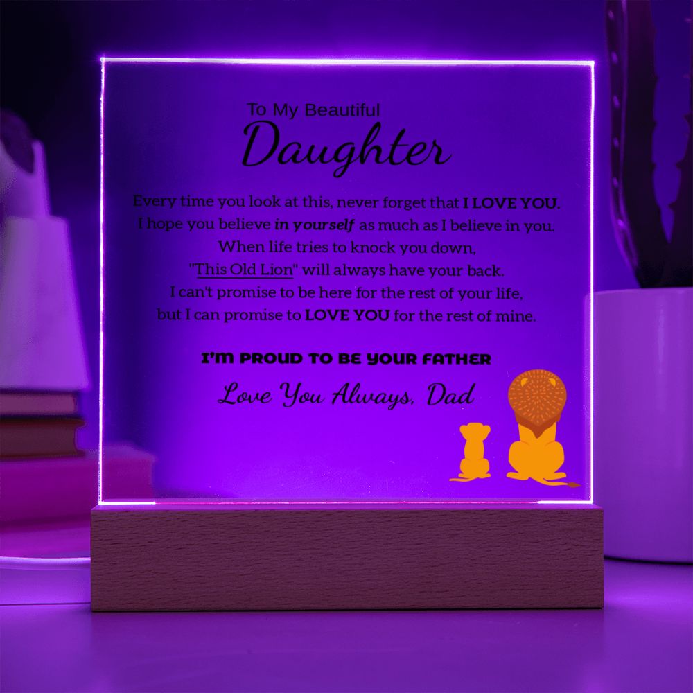 I'm Proud To Be Your Father - Acrylic Plaque