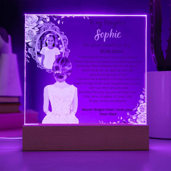 To my Daughter on your Wedding day - What an amazing woman you have grown into  [ Custom Gift ]