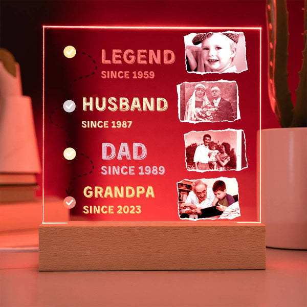 Gift for Him - Father's Day present - Acrylic Plaque