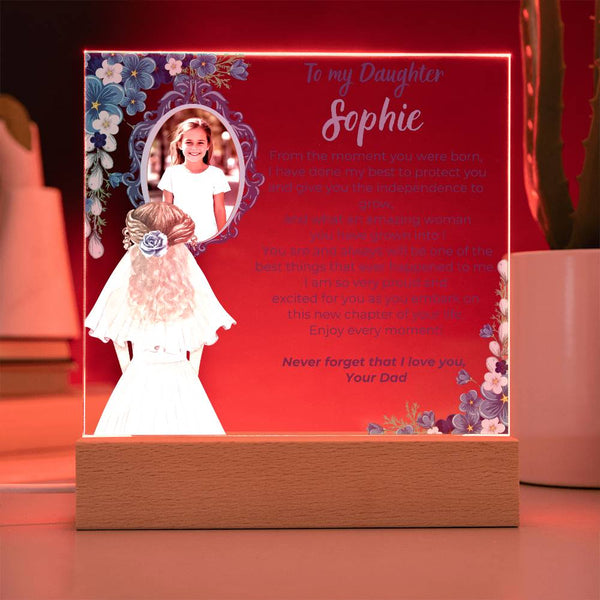 [Only a few left] To my Daughter - What an amazing woman you have grown into [ Acrylic plaque ]