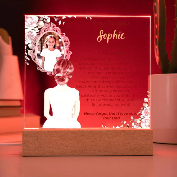 To my Daughter on your Wedding day - What an amazing woman you have grown into  [ Custom Gift ]