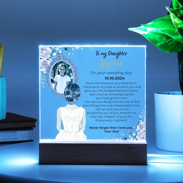 To my Daughter on your Wedding day - What an amazing woman you have grown into  [ Custom Gift ]