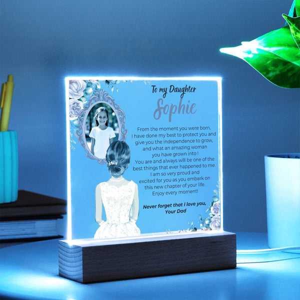[Almost Sold Out] To my Daughter - What an amazing woman you have grown into [ Acrylic plaque ]