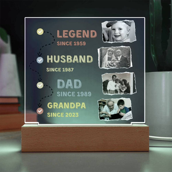 Gift for Him - Father's Day present - Acrylic Plaque