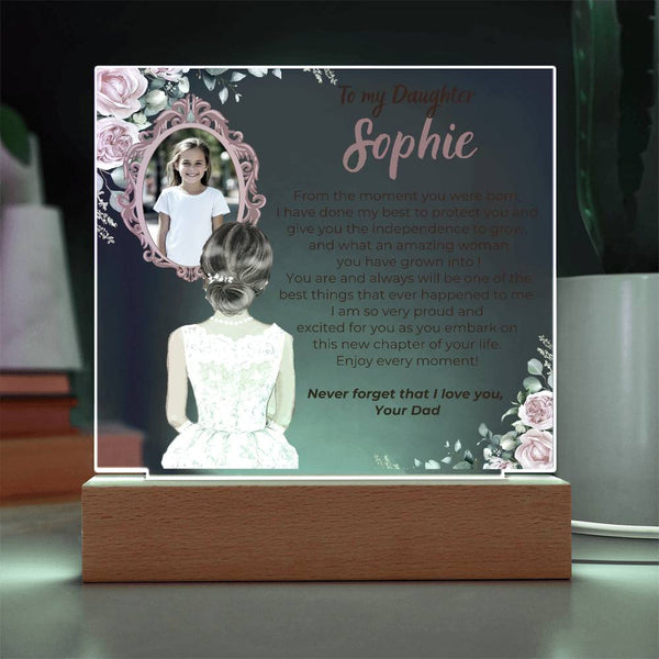 [Almost Sold Out] To my Daughter - What an amazing woman you have grown into [ Acrylic plaque ]