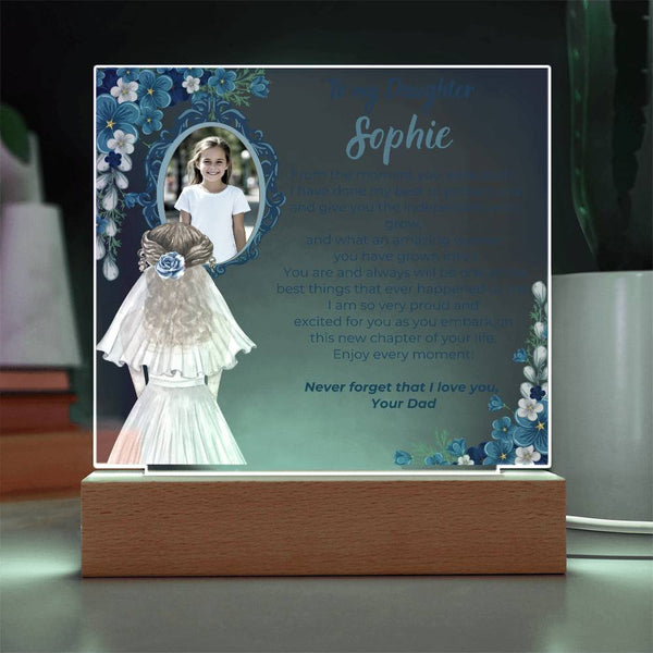 [Only a few left] To my Daughter - What an amazing woman you have grown into [ Acrylic plaque ]