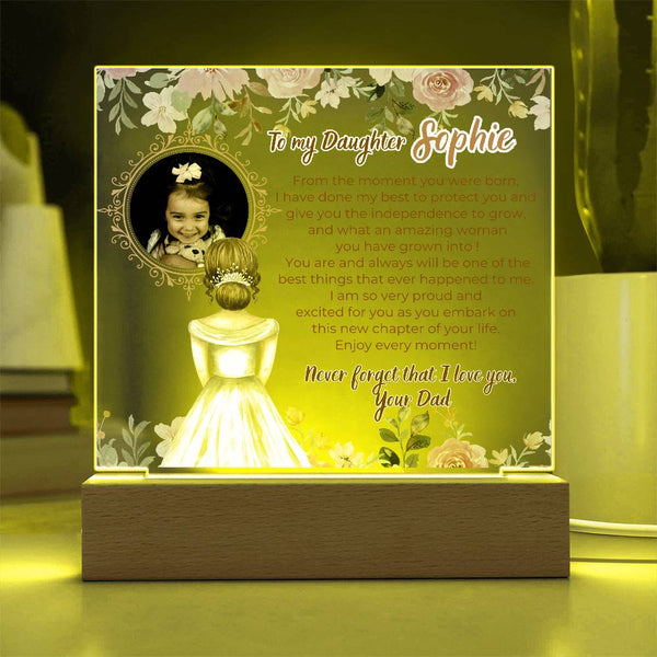 [Few left only] To my Daughter - What an amazing woman you have grown into [ Acrylic plaque ]