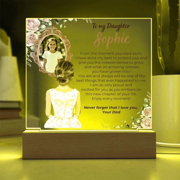 [Almost Sold Out] To my Daughter - What an amazing woman you have grown into [ Acrylic plaque ]