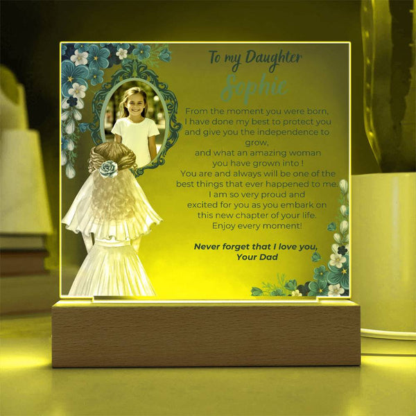[Only a few left] To my Daughter - What an amazing woman you have grown into [ Acrylic plaque ]