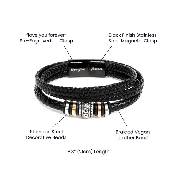 To My Son - This Bracelet isn't just a gift, it's a piece of me