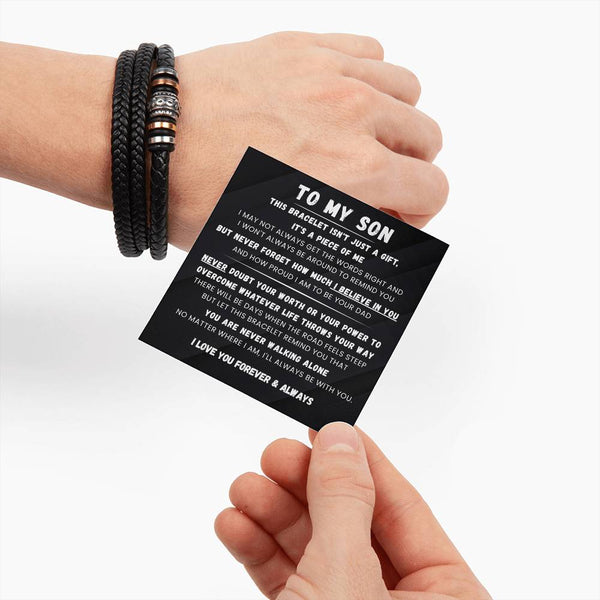 To My Son - This Bracelet isn't just a gift, it's a piece of me