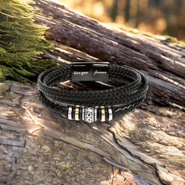 To My Stepped Up Dad, You're the DAD that STEPPED UP - Forever Love Bracelet