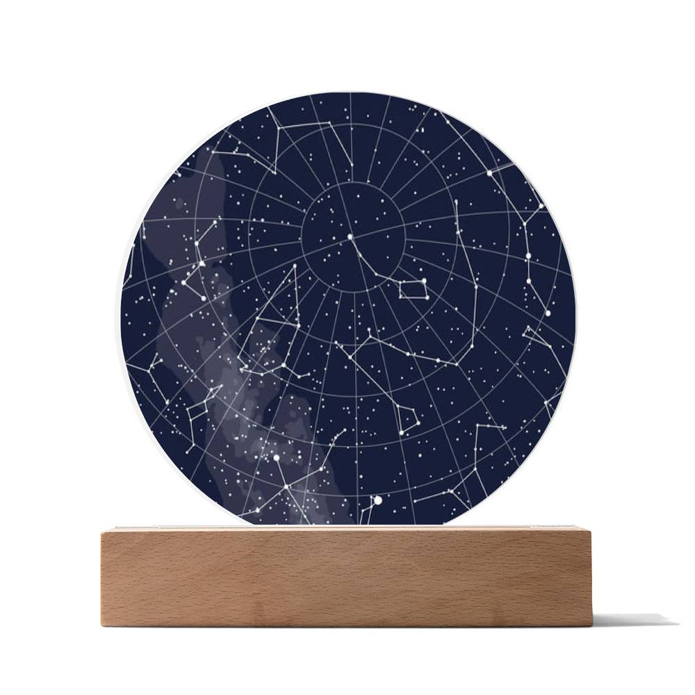 Star Map - Acrylic Plaque Nightlight