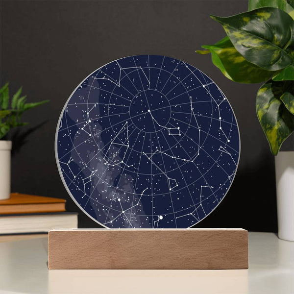 Star Map - Acrylic Plaque Nightlight
