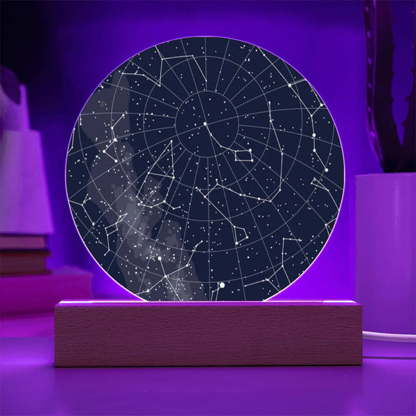 Star Map - Acrylic Plaque Nightlight