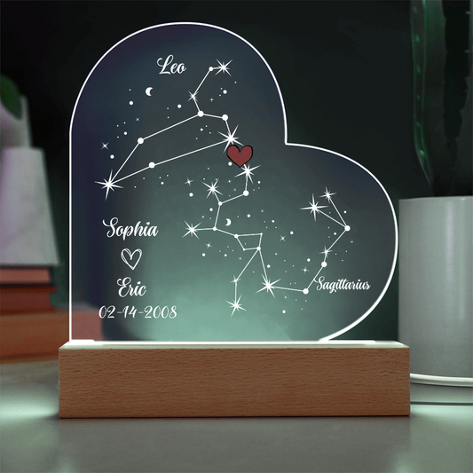 Personalized Astrology Star Night Light