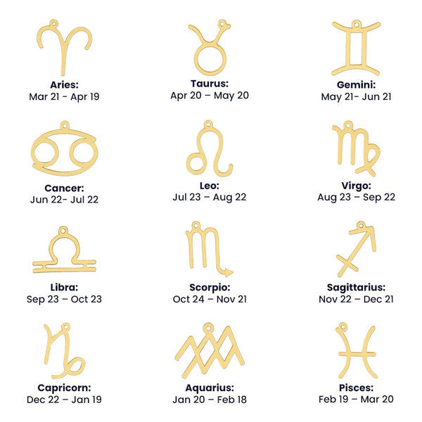 To My Beautiful Daughter,  I'm Proud To Be Your Father - Horoscope Sign Necklace
