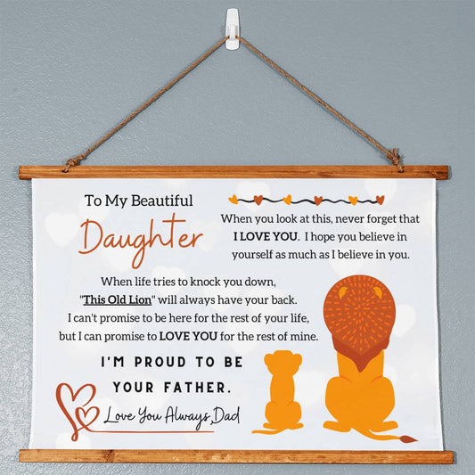 To My Beautiful Daughter, I'm Proud To Be Your Father  - Gift For Daughter