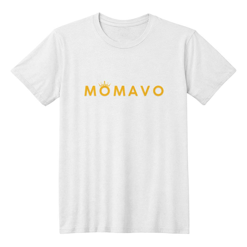 MOMAVO - Bella + Canvas 3001 Unisex T-Shirt Front Print White Orange