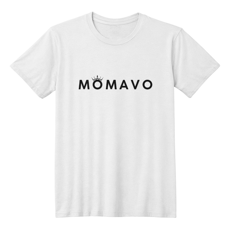 MOMAVO - Bella + Canvas 3001 Unisex T-Shirt Front Print White