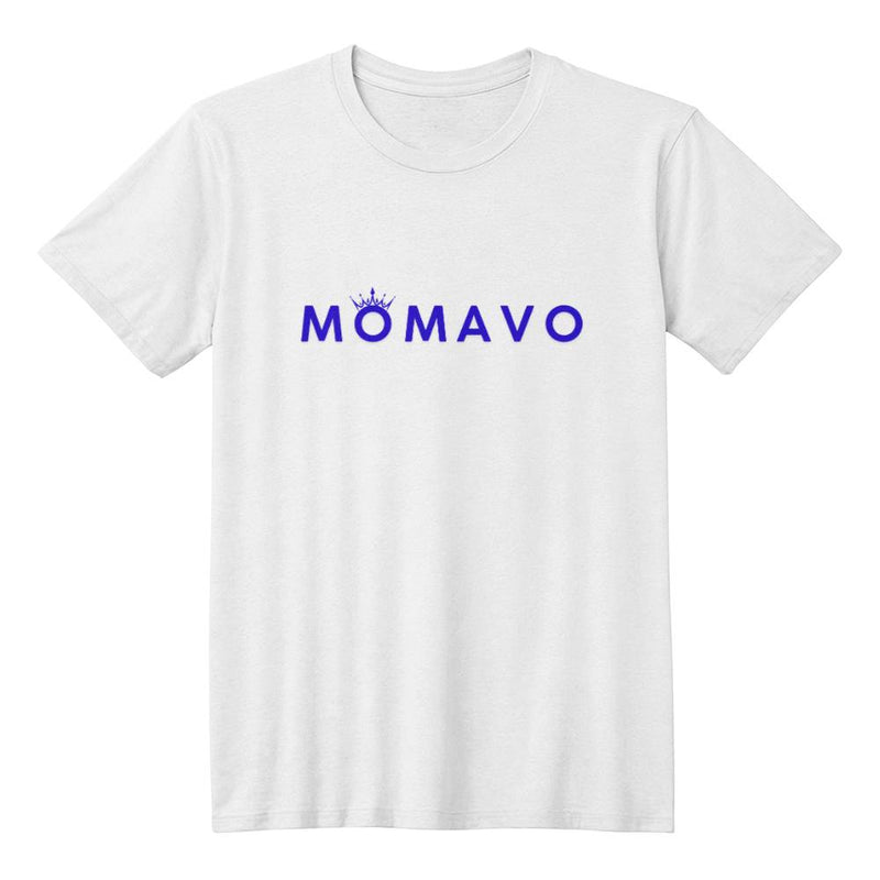 MOMAVO - Bella + Canvas 3001 Unisex T-Shirt Front Print White Blue