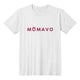 MOMAVO - Bella + Canvas 3001 Unisex T-Shirt Front Print White Deep Red