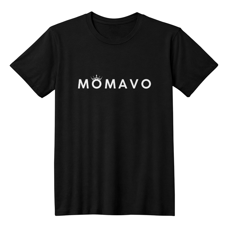 MOMAVO - Bella + Canvas 3001 Unisex T-Shirt Front Print Black