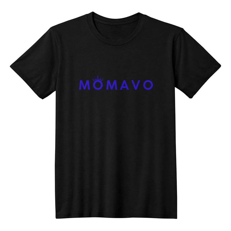 MOMAVO - Bella + Canvas 3001 Unisex T-Shirt Front Print Black Blue