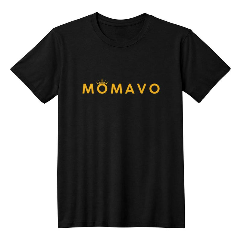 MOMAVO - Bella + Canvas 3001 Unisex T-Shirt Front Print Black Orange