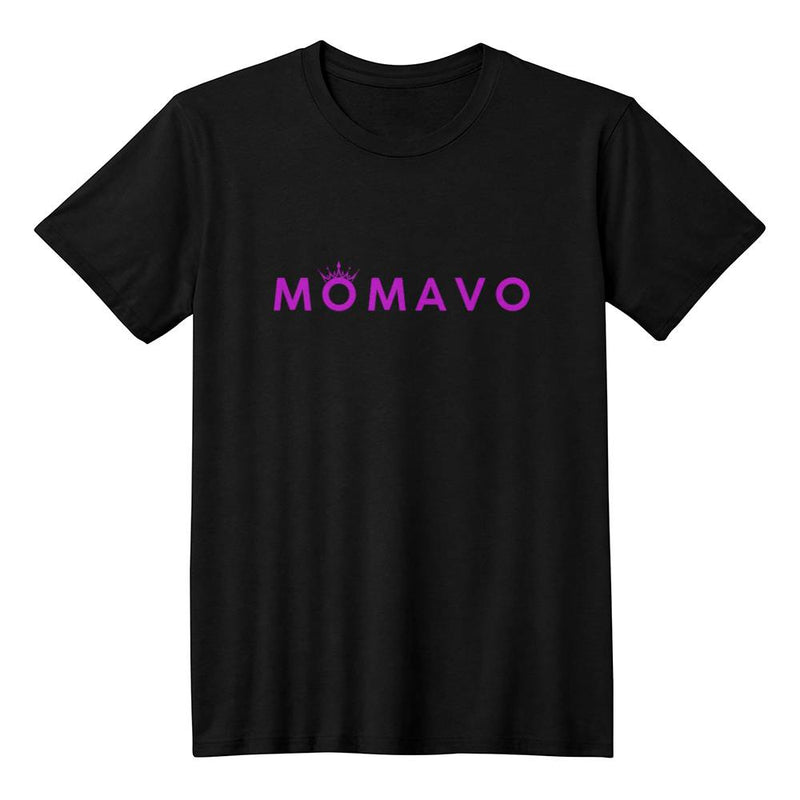 MOMAVO - Bella + Canvas 3001 Unisex T-Shirt Front Print Black Purple