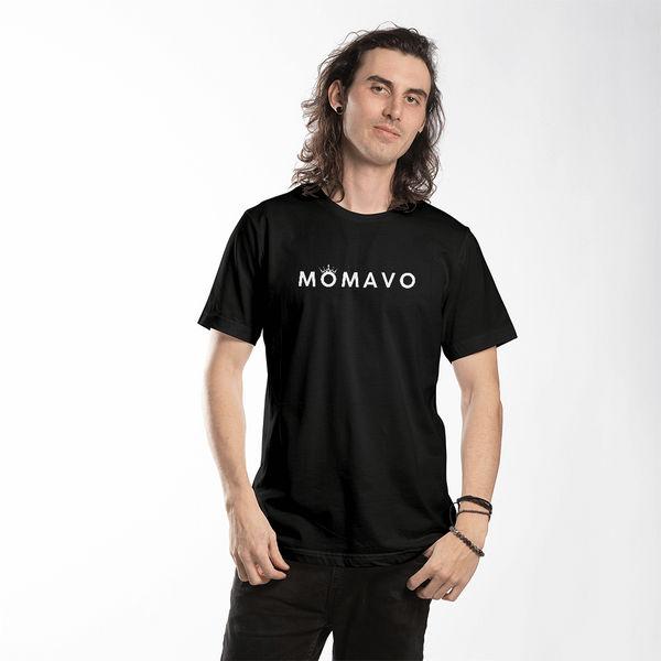 MOMAVO - Bella + Canvas 3001 Unisex T-Shirt Front Print Black