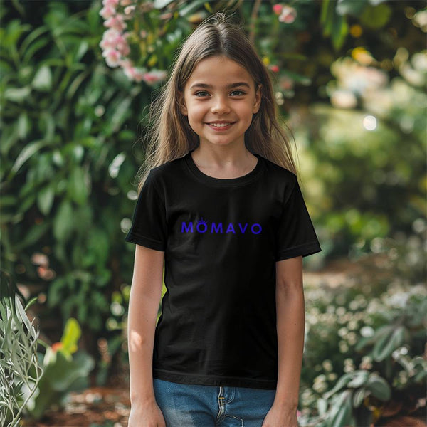 MOMAVO - Bella + Canvas 3001Y Unisex Youth T-Shirt Front Print B Blue