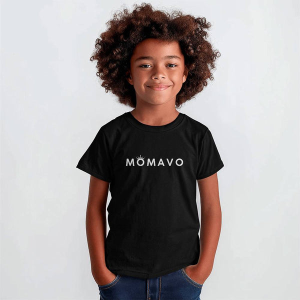 MOMAVO - Bella + Canvas 3001Y Unisex Youth T-Shirt Front Print Black