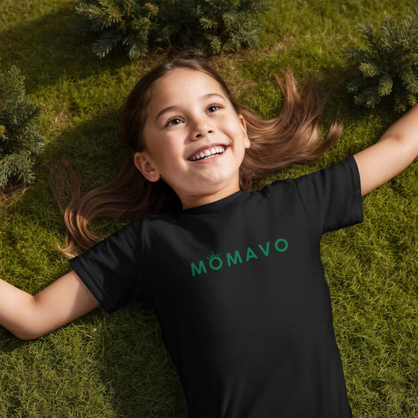 MOMAVO - Bella + Canvas 3001Y Unisex Youth T-Shirt Front Print B Green