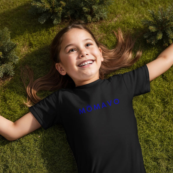 MOMAVO - Bella + Canvas 3001Y Unisex Youth T-Shirt Front Print B Blue