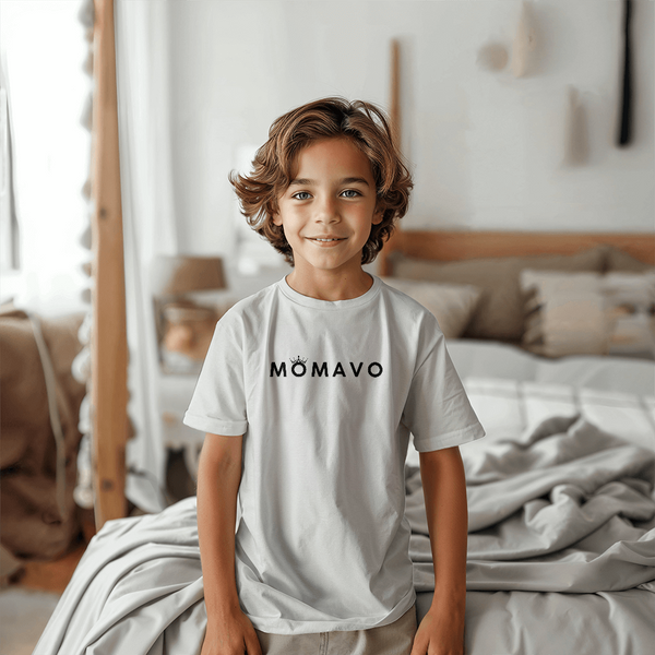 MOMAVO - Bella + Canvas 3001Y Unisex Youth T-Shirt Front Print White