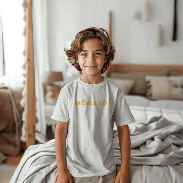 MOMAVO - Bella + Canvas 3001Y Unisex Youth T-Shirt Front Print W Orange