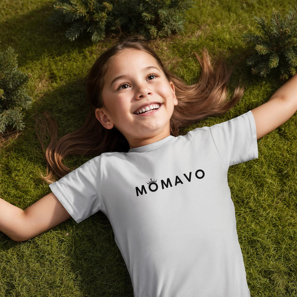 MOMAVO - Bella + Canvas 3001Y Unisex Youth T-Shirt Front Print White