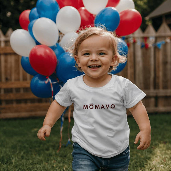 MOMAVO -  Bella + Canvas 3001T Toddler Jersey Tee Front Print - WP Brown