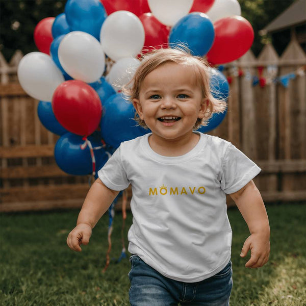 MOMAVO -  Bella + Canvas 3001T Toddler Jersey Tee Front Print - WP Orange