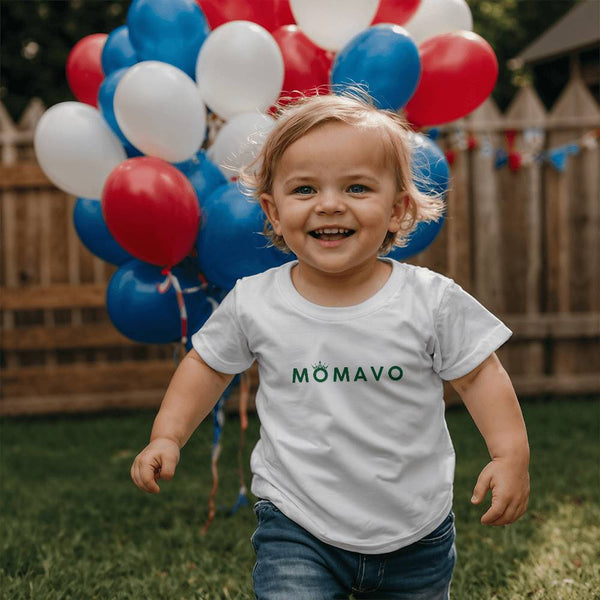 MOMAVO -  Bella + Canvas 3001T Toddler Jersey Tee Front Print - WP Green