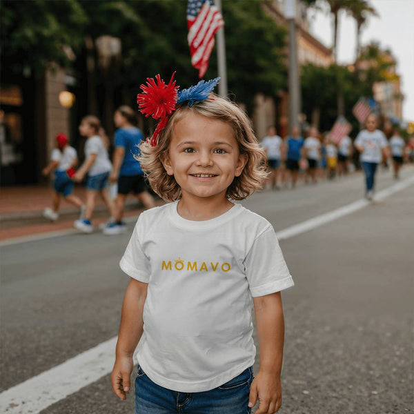 MOMAVO -  Bella + Canvas 3001T Toddler Jersey Tee Front Print - WP Orange